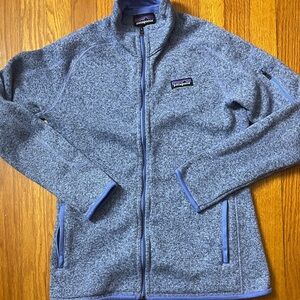 Patagonia Heathered Blue Zip-Up Jacket